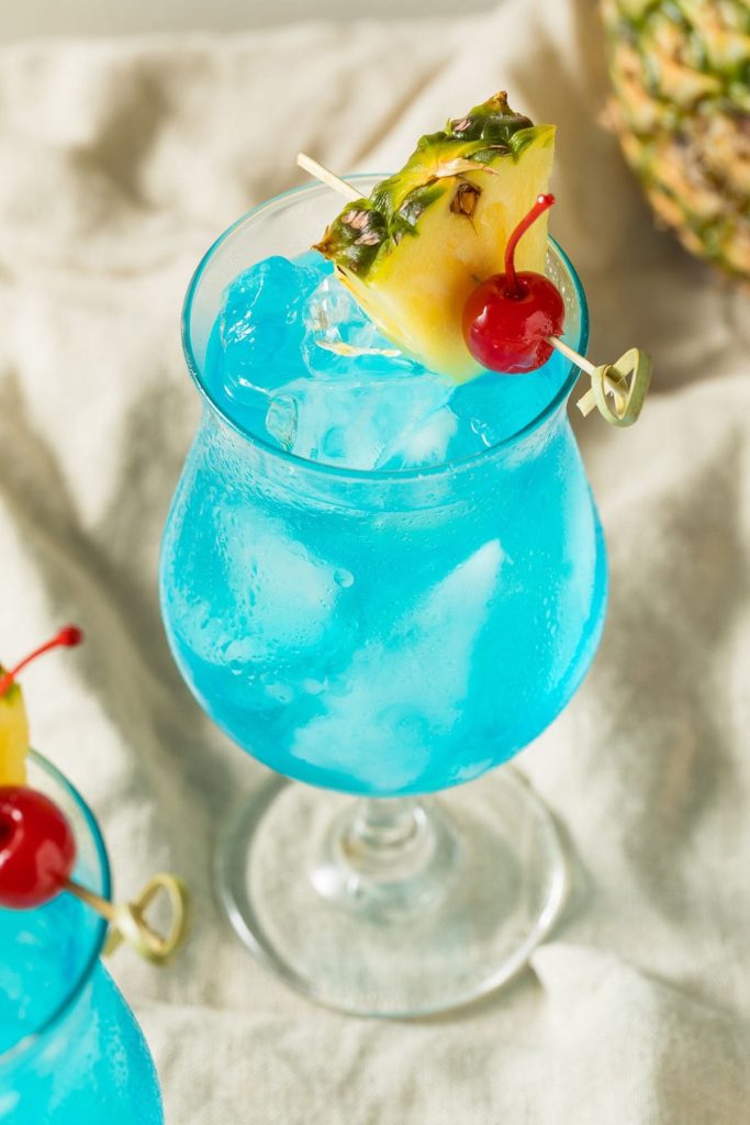 Blue Hurricane cocktail