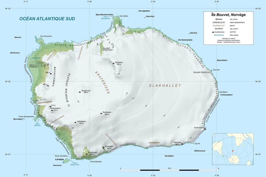 Bouvet island map