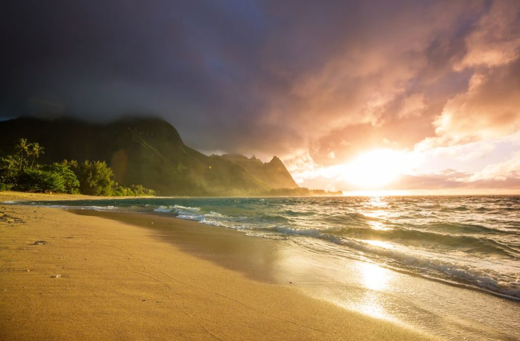 Kauai sunset Hawaii