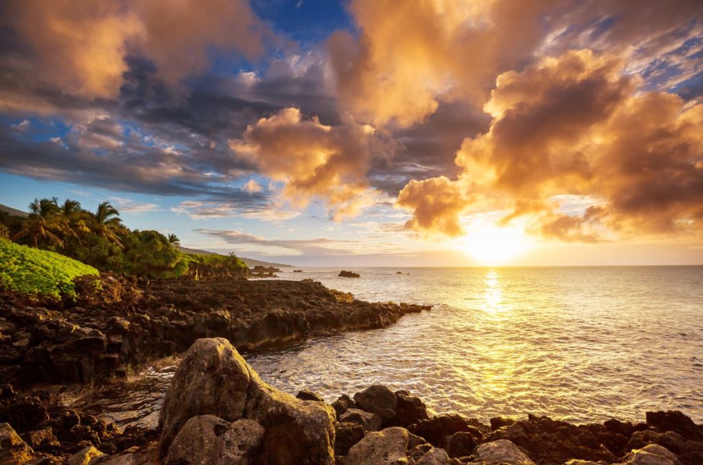 Sunset on Hawaii