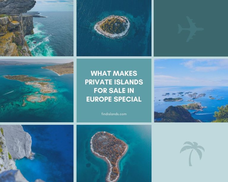 Islands for Sale in Europe Collage