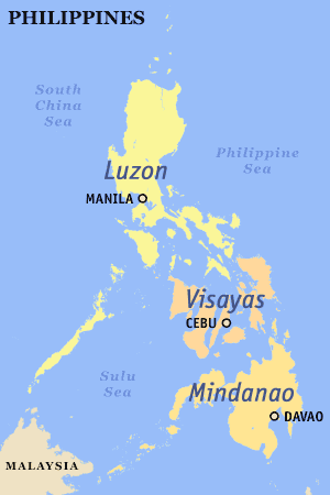 Philippine islands map